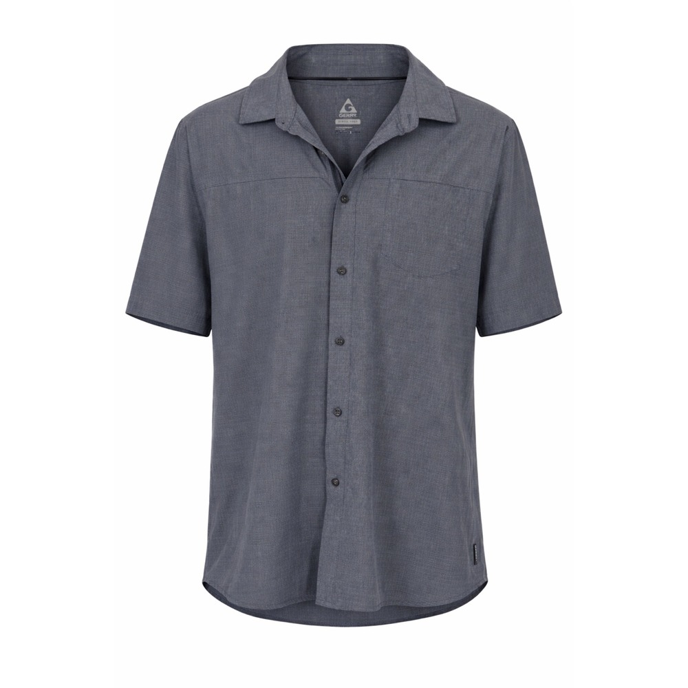 Gerry Mens Gray Short Sleeve Button Down Performance Hiking‎ Shirt Size XXL
